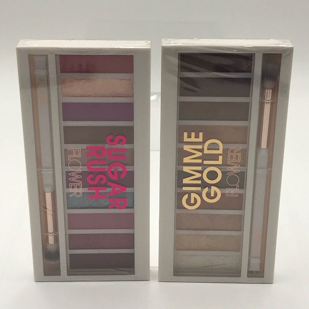 Flower By Drew Barrymore Eyeshadow Palette Set - Sugar Rush & Gimme Gold